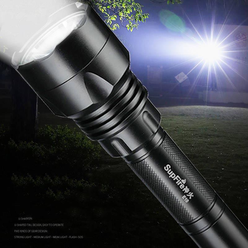 T6 Led Flashlight Ultra Bright Torch Waterproof Tactical Flash Light Rechargeable Outdoor Camping