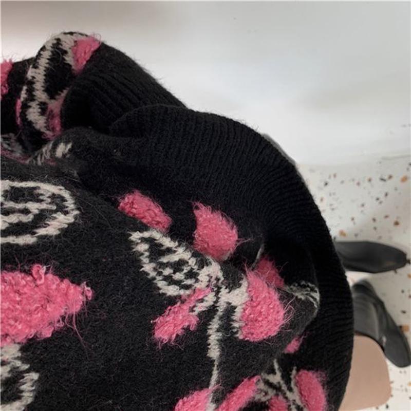 Crochet Pattern  Women Fashion Sweater Casual Knitting Sweater  Round Neck Pullovers Loose Casual Long Sleeve Sweater Autumn Winter