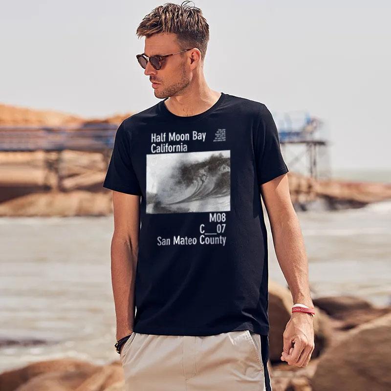 Men's Summer Printed Round Neck Pullover Versatile Summer Casual Loose Short Sleeve Men's Top Thin T-Shirt