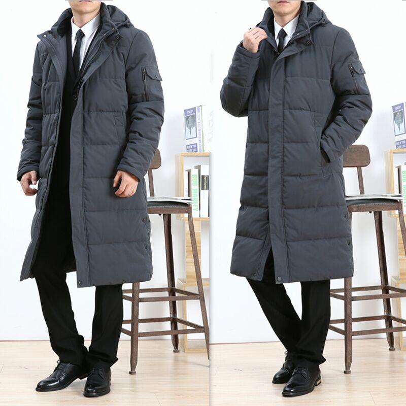 Men's Mid-length Down Jacket In Autumn and Winter, Plus Size Fashion Casual Jacket, Thick Warm Jacket