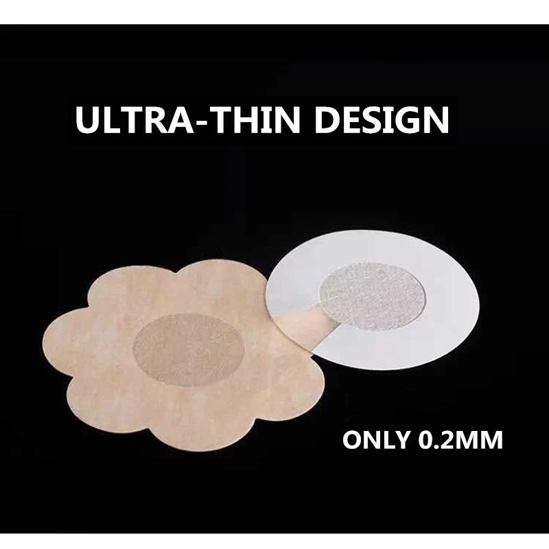 Ten Pairs Anti-bump Nipple Stickers Anti-glare Breast Pads Chest Stickers Breathable Swimming Waterproof Invisible Areola Stickers Push Up Bra Pads