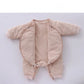 Newborn Baby Bandage One-piece Clothes Cotton Clothes Autumn and Winter Neonatal Long Sleeve Climbing Clothes Men's and Women's Baby Cotton Clothes