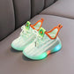 Kids Led Shoes Lycra Mesh Breathable Children's Shoes with Light Boys and Girls Lights Sneakers