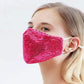 Ladies Cotton Sequin Masks Fall Winter High Quality Masks Warm Anti-smog Masks Solid Cotton Breathable Masks Adult Windproof Holiday Party Masks