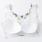 Seamless Ice Silk Fabric Lace Lace Beautiful Back No Steel Rings Gathering Sports Thin Anti-sagging Vest Floral Bra