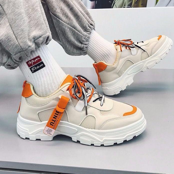 Fashion Daddy Shoes Men Height Increasing Breathable Shoes Casual Thick Sneakers for Male 39-44