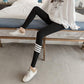 Spring and Autumn Leggings Women's Outer Wear Trousers Black Gray Large Size High Waist All-in-one Pants Thin Section