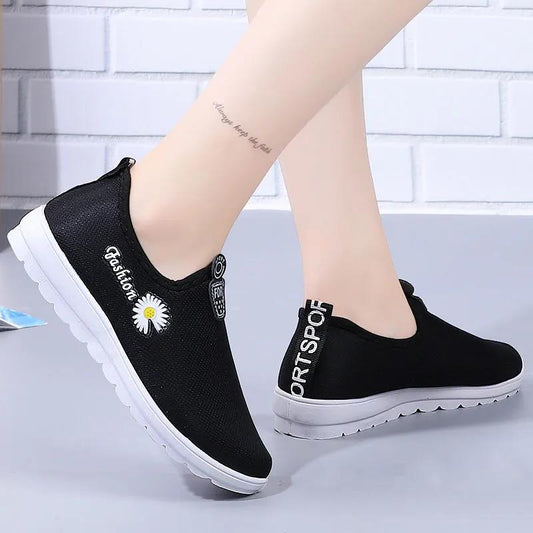 Women's Shoes Spring and Autumn Low-top Cloth Shoes Non-slip Soft-soled Sneakers
