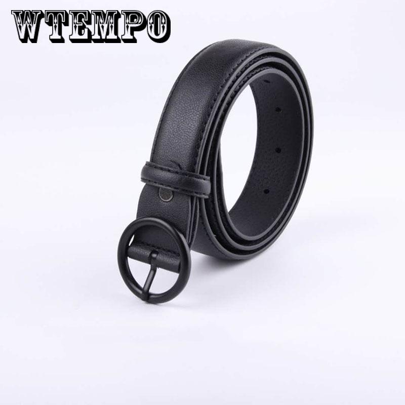 Fashion Classic buckle Ladies wide belt Women's high quality female casual leather belts for jeans