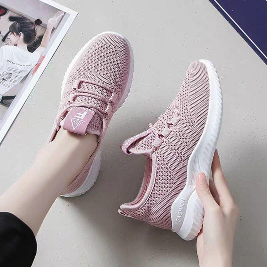 Women Clearance Sneakers Korean All-match Women's Shoes Flat Casual Shoes Spring and Autumn Fashion Student Net Shoes