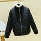 Lightweight Down Down Padded Coat Women's Fall Winter Padded Jacket Loose Short Hooded Stand Collar Coat