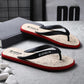 Fashion Football Slippers Men's Summer Fashion Wear Non-slip Flip Flops Casual Beach Slippers