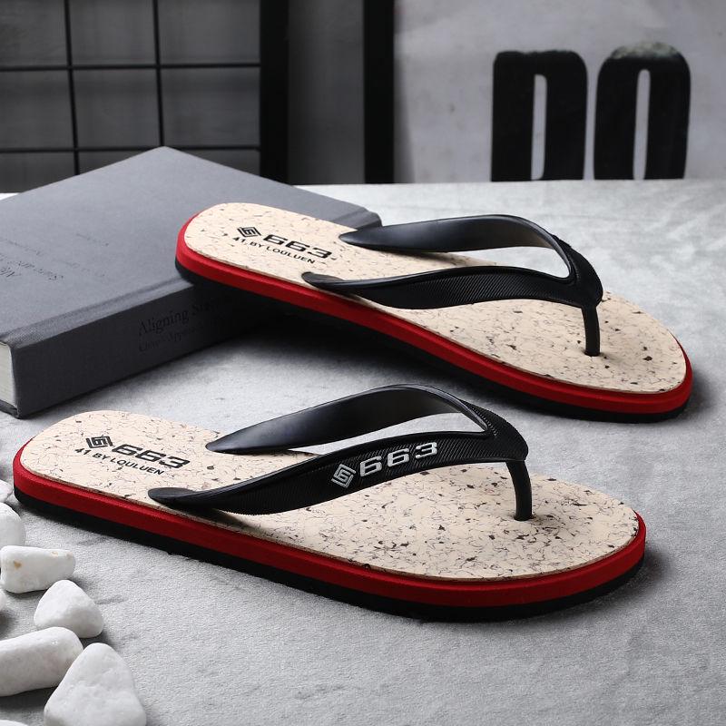 Fashion Football Slippers Men's Summer Fashion Wear Non-slip Flip Flops Casual Beach Slippers