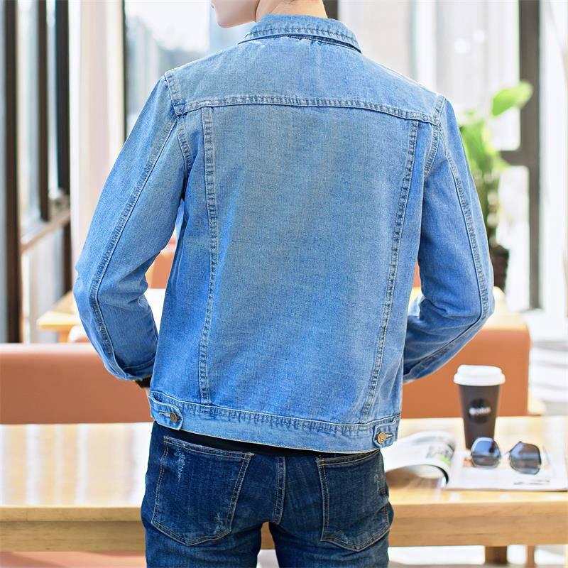 Autumn Men's Denim Jacket Jeans Jaket Men Retro Cowboy Slim Jacket Fashion Jeans Coats Casual Jacket