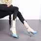 Spring  Autumn High Heels Stiletto Metal Pointed French Girl Sandals Stiletto All-match Single Shoes