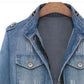 Jacket Women Clothes Oversized Jeans Denim Coat Coats Spring Fall 2021 New Jackets for Women Solid Casual
