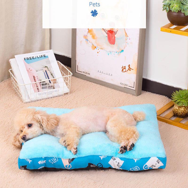 Pet Dog Woven Pad Cat Mi Autumn and Winter Thickened Mat Medium Small Dog Sleeping with Sofa Bed Sleeping Pad