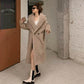 WTEMPO Winter Faux Fur Mink Fur Coat Women's Mid-length Plush Fleece Coat Warm Thicken Coat