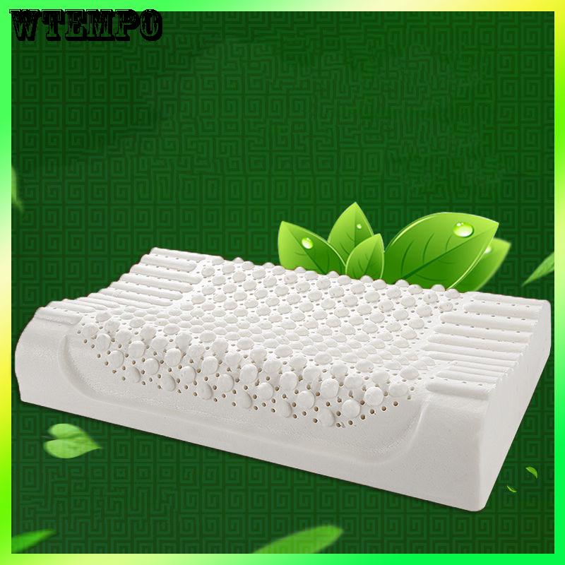 Thailand Natural Latex Pillow Adult Cervical Massage Pillow Pillow Rubber Pillow Neck Pillow