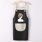 Strap Apron Household Kitchen Waterproof and Oil-proof Anti-fouling Men and Women Housework Waist Overalls Work Overalls