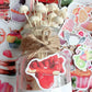 100pcs Sweet Cake Seal Stickers Set Chocolate Fruit Pudding Cream Donuts Sticker for DIY Decoration Kids Gift