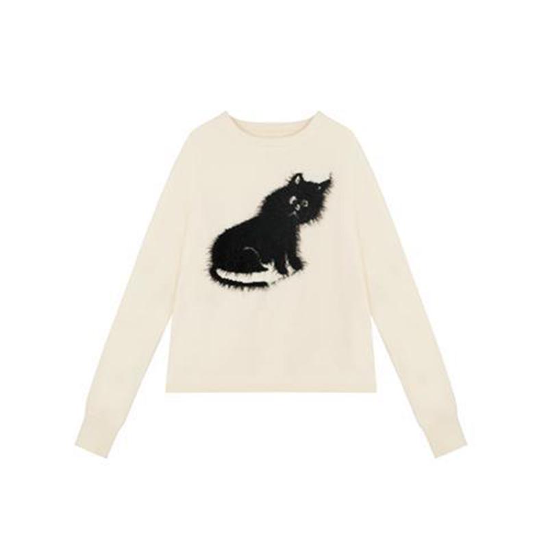 Autumn Winter Long-sleeved Pullover Round Neck Loose Fashion Casual Round Neck Long-sleeved Sweater Top Women