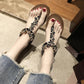 Women's Summer Sandals Shining Rhinestones All-match Flat Flip-flop Sandals Seaside Non-slip Beach Shoes Comfortable Sandals