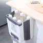 Foldable Trash Can Cabinet Door Wall-mounted Waste Bin Large-capacity Multi-functional Labor-saving Storage Bin Kitchen Organizer