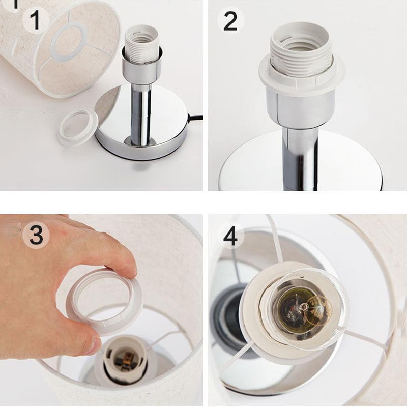 Romantic and Warm Home Energy-saving Table Lamp Bedroom Bedside Lamp Simple Modern Bedroom Lamp Creative Lamp Counter Lamp