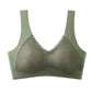 Natural Latex Women Sport Bra Large Size Underwear Women No Rims Gather Sports Vest Sleep Bra Anti-sagging Soft comfortable