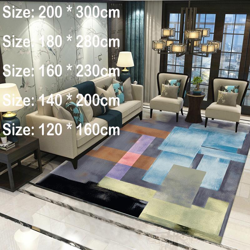 Sofa tea table blanket simple bedroom room carpet geometric style rug home rug living room