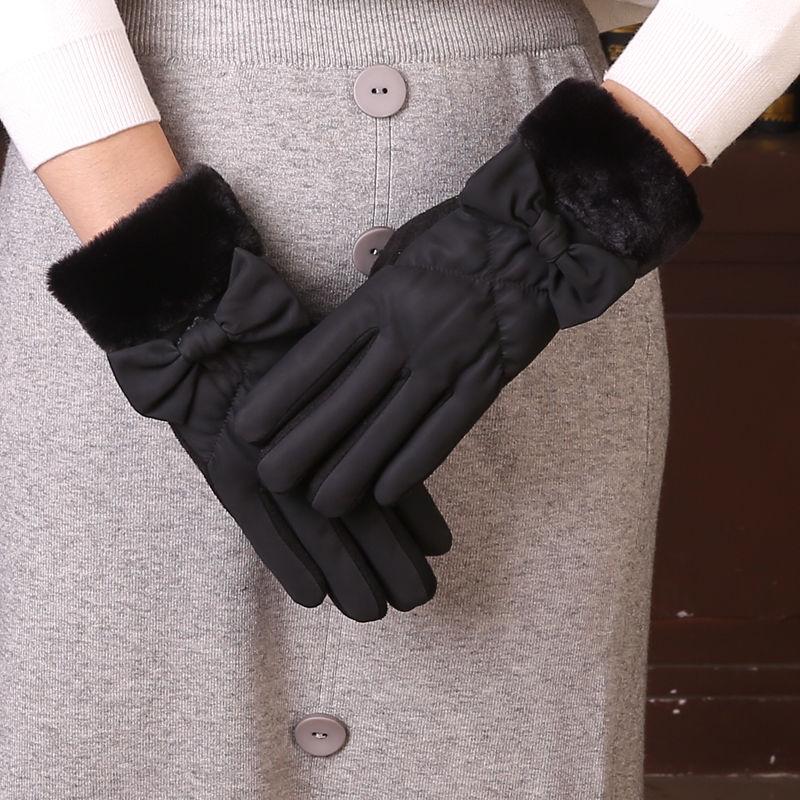 Winter Warm gloves Thick gloves Woman fashion gloves Plush Cotton gloves Windproof gloves