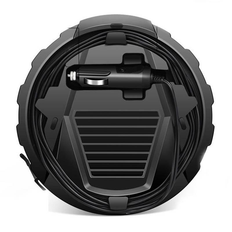 Car Air Pump 12V Universal Portable Car Tire Air Pump Multi-function Display Digital Mechanical Disc Pump Round Enhanced Digital Display Strap Light