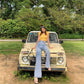 WTEMPO Retro Hollow High Waist Spring Mop Jeans Women Loose Thin Skinny Wide Leg Pants Wild Long Pants