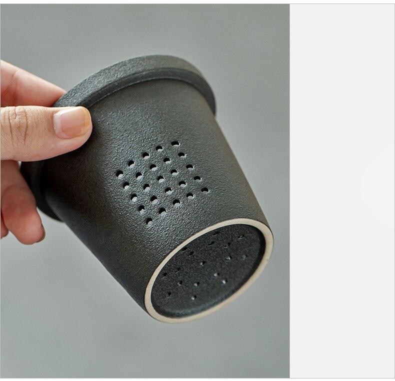 Mountain Design Ceramic Tea Mugs with Filter Ceramic Coffee Cup Chinese Tea Cup 400ml