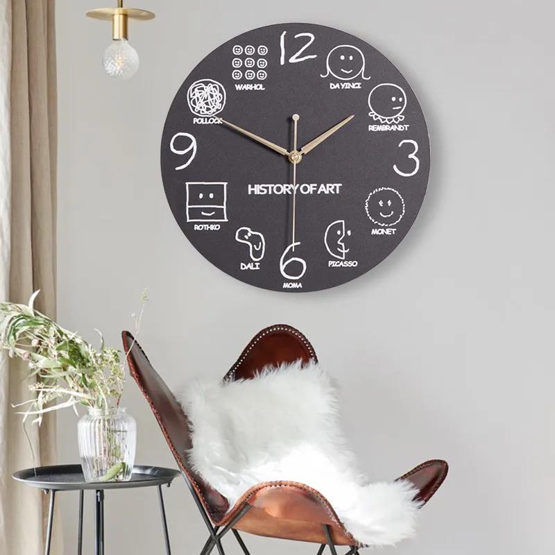 Living Room Creative Wall Clock Function Formula Cartoon Clocks Children's Room Decoration Clock Table