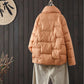 White Duck Down Jacket Women Thin Loose Loose Casual Big Lapel Short Jacket