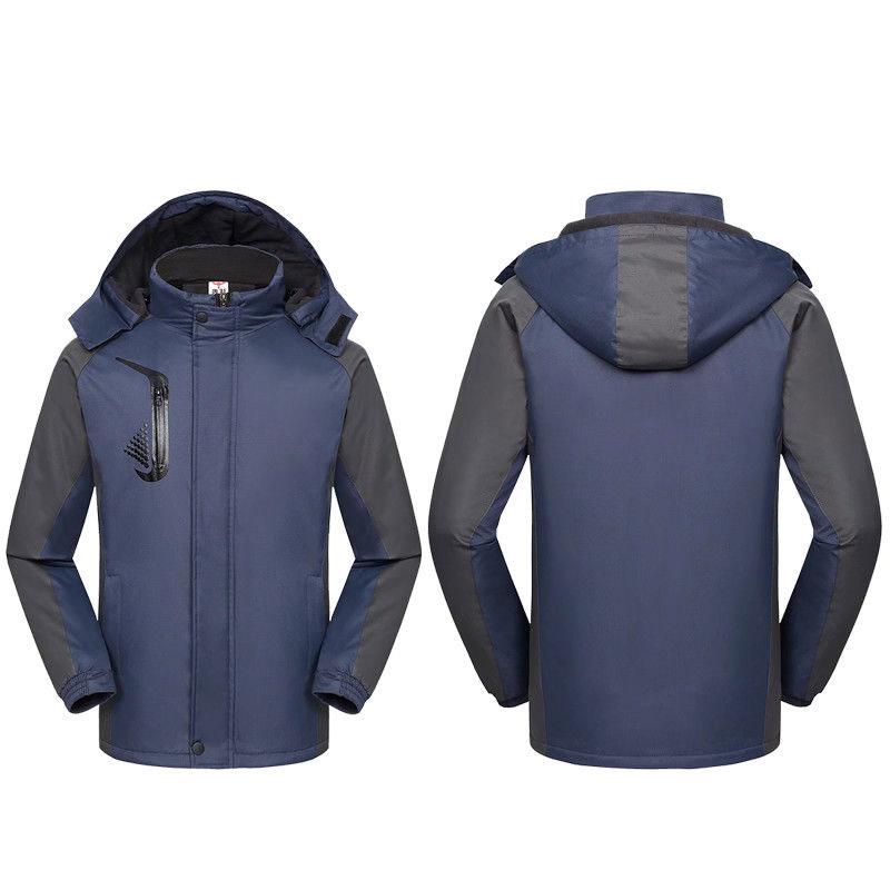 Winter Hooded Jackets Windproof Wearable Mountaineering Jacket Thicken Warm Waterproof Ski Jacket Outdoor Sports