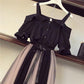 One-piece/suit Plus Size Women's Dress Slimming Mesh Dress Two-piece Suit Strapless Sling Dress A-line Dress with Waist Slimming