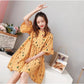 3colors S-XXXXL Summer Round Neck Cute Girl Student Dress Cotton Loose Knee-length