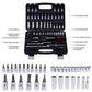 46 Pieces of Multifunctional Ratchet Wrench Socket Set Suitable for Car Bicycle and Motorcycle Repair Tools