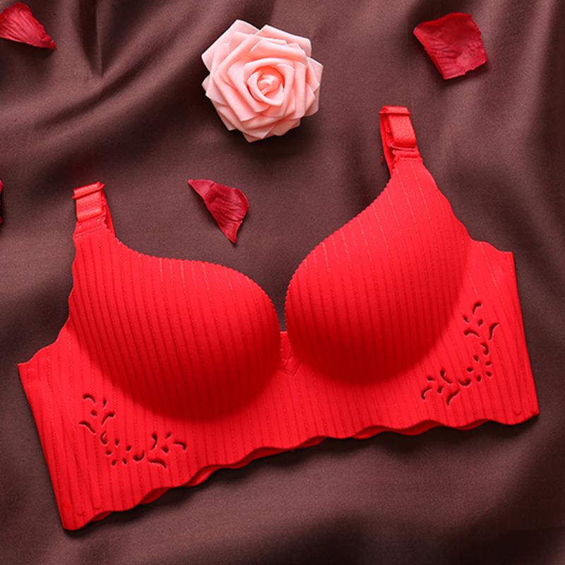 Seamless Underwear Bras Women Sexy Lace Underwear Gathered Underwear Wire Free Underwear Bra