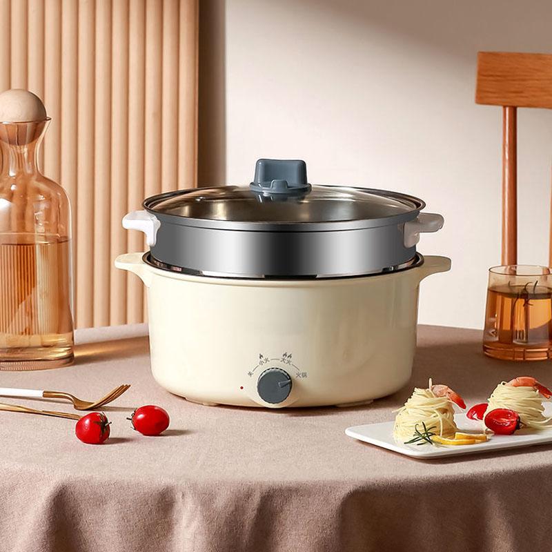 Stainless Steel Pot Multi-function Noodle Cooking Pot Dormitory Instant Noodles Small Pot Cooking Integrated Mini Student Pot