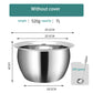 Extra-thick Stainless Steel Oil Basin with Lid Large Soup Basin with Seasoning Round Lard Egg Beater