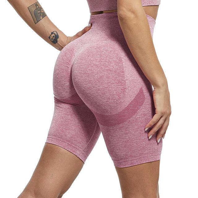 Women Summer Seamless Shorts Gym Push Up Fitness Sports Leggings High Waist Skinny Short Pants Casual Workout Shorts