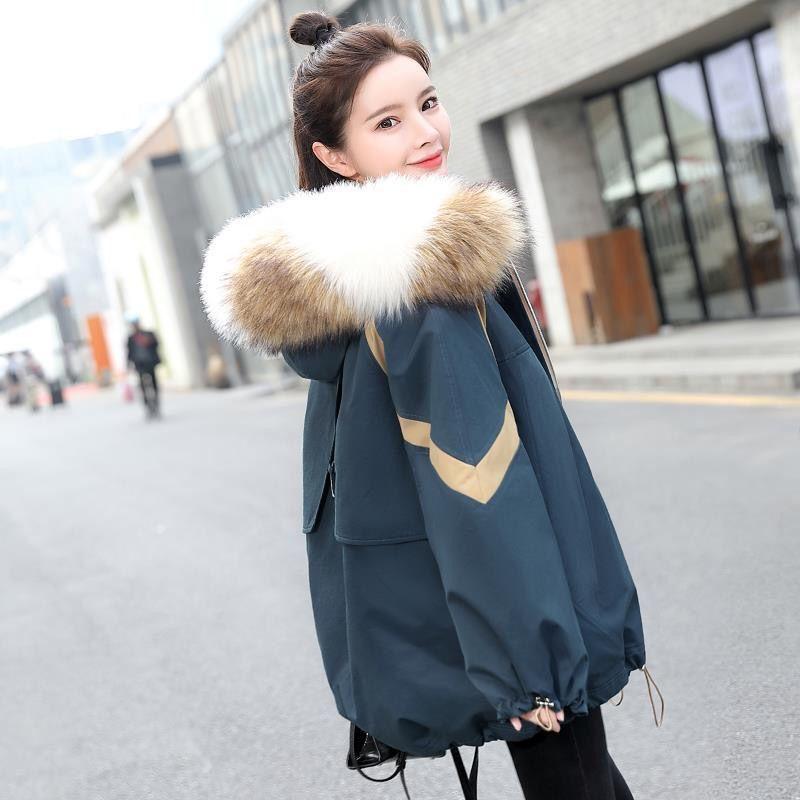 Winter Fashion Trend Women's Short Korean Style Loose Western Style Bread Jacket Thicken Warm Cotton