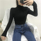 2019 Fall Turtleneck Sweaters Women Long Sleeve Thin Sweaters Winter Knitted Pullovers Jumpers Tops