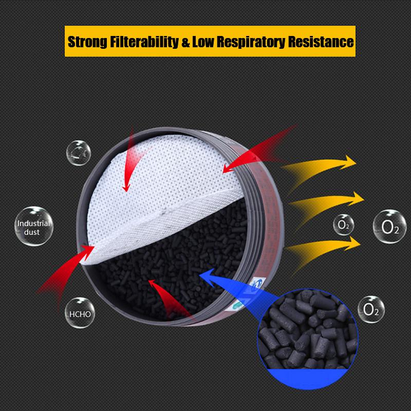 Half Mask Spray Paint Gas Mask Respiratory Protection Safety Dust-proof Respirator Mask Filter
