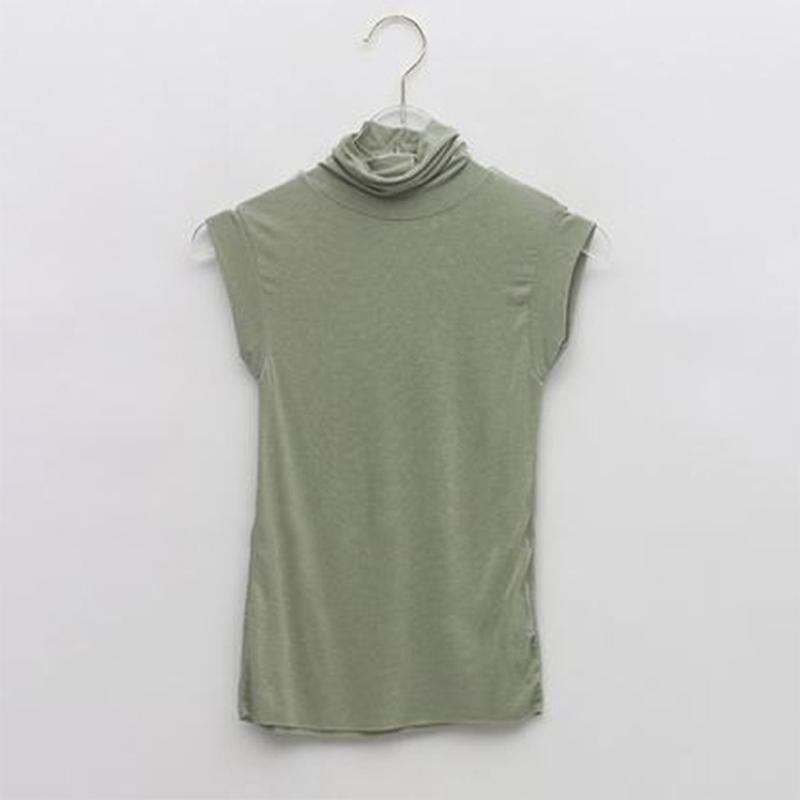 Summer Modal Corset Tops To Wear Out Sleeveless Turtleneck Tops for Women Korean Casual White Tank Top Women Clothes