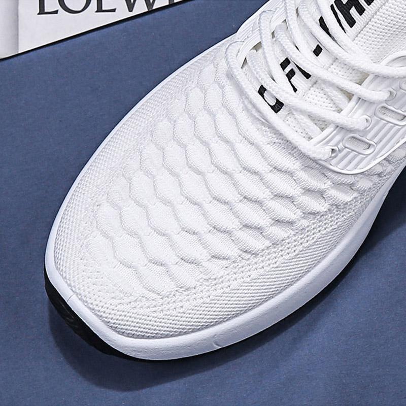 Men's Breathable Deodorant Leisure Sports Running Shoes Trend All-match Flying Mesh Shoes